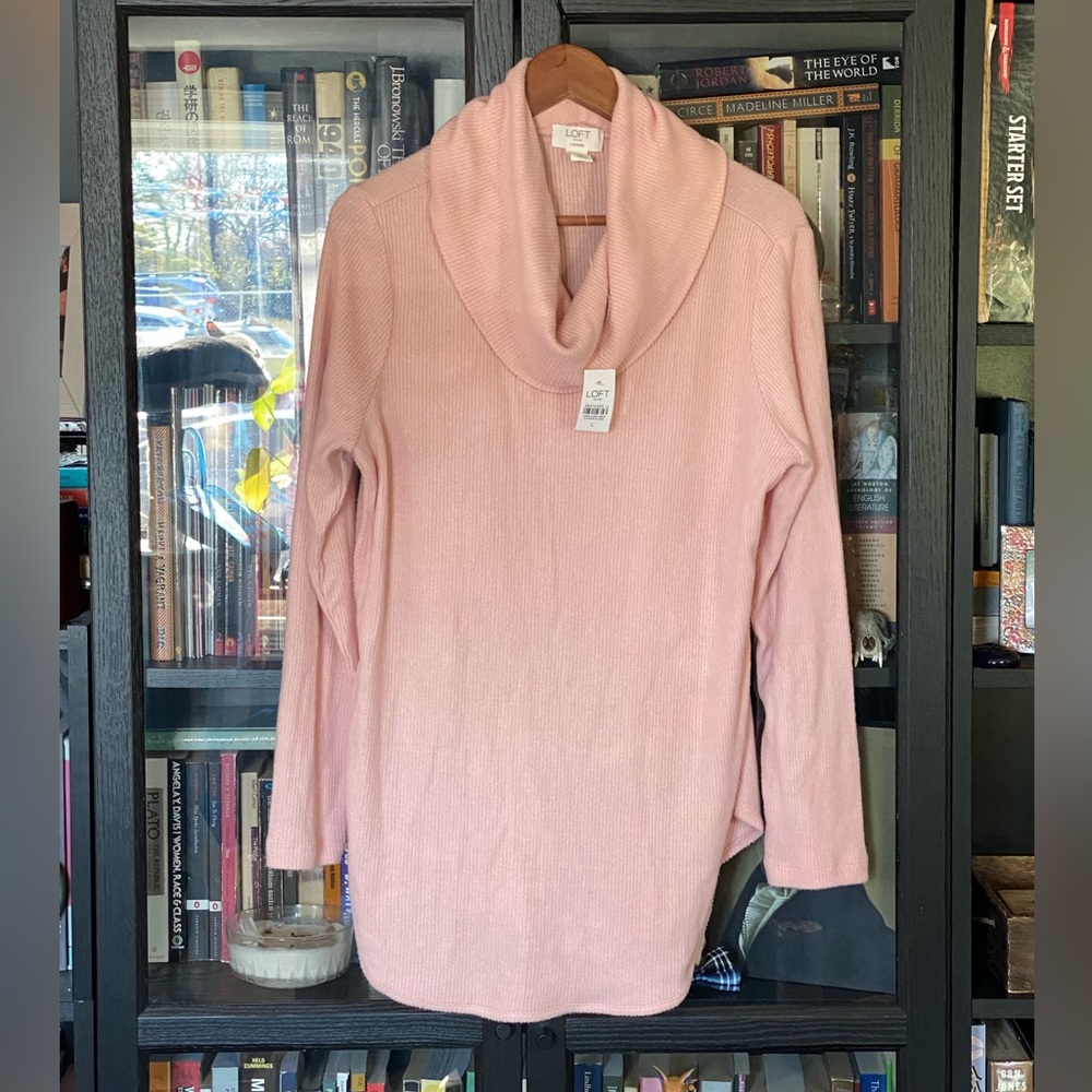 Loft Lounge Lightweight Cowlneck Sweater